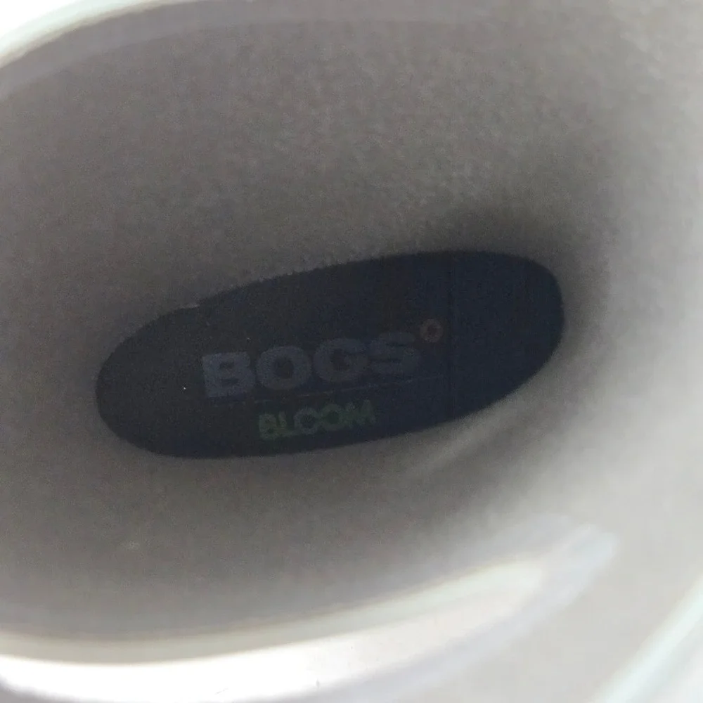 Bogs K Rainboot Glitter Green Waterproof Rubber Boots Youth Size 2 72399-040